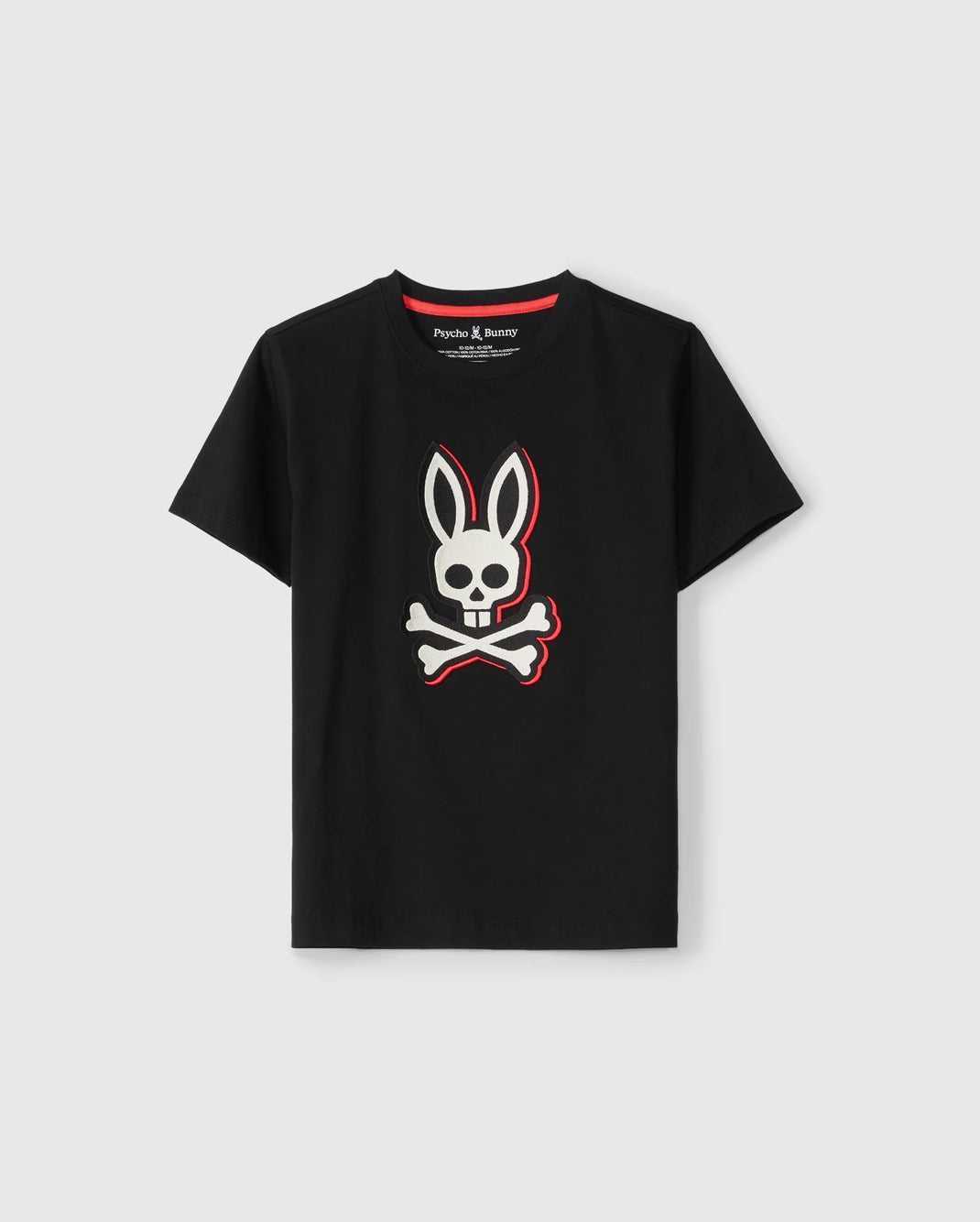 T Shirt Graphique Psycho Bunny Kayden Graphic Tee Noir Homme | POG-53124919